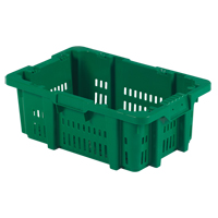 食品处理塑料Stack-N-Nest容器,16“x 23.9”x 8.8”,绿色CF931 | TENAQUIP