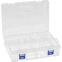 塑料箱盒,6.25 D x 2.2“W x 9.25 H, 8隔间CG070 | TENAQUIP