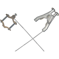重型焊接和接地线总成-手动夹钳和管夹(调整1/2“1”)DA741 | TENAQUIP
