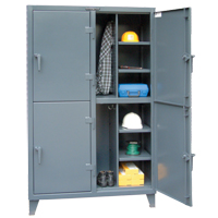 重型储物柜、钢铁、8架,72 W×24“H x 50 D,灰色FB045 | TENAQUIP