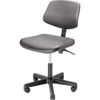 1500系列起伏的责任与回凳子,移动,可调节,16 - 22,聚氨酯座椅,黑色FC677 | TENAQUIP