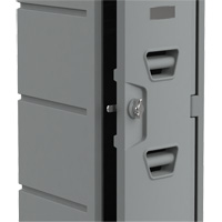 储物柜,12 * 15 * 49”,灰色,组装FH729 | TENAQUIP