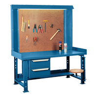 Maxi-Bench工作站,钢/木材表面,60 D x 70“W x 30 H FF072 | TENAQUIP