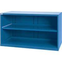 货架柜、钢铁、33-1/2 W x 28-1/2“H x 56-1/2 D,明亮的蓝色FI157 | TENAQUIP