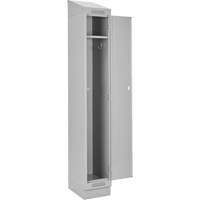 清洁线™储物柜,12“x 18”x 82”,钢铁、灰色、铆钉(组装)FJ200 | TENAQUIP