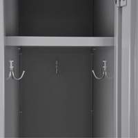 清洁线™储物柜,12“x 18”x 82”,钢铁、木炭、铆钉(组装)FJ418 | TENAQUIP