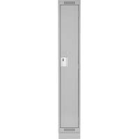 清洁线™储物柜,15 * 18 * 76”,钢铁、灰色、铆钉(组装)FJ251 | TENAQUIP