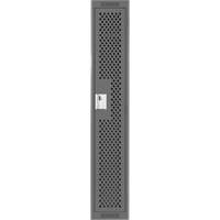 清洁线™储物柜,12“x 18”x 72”,钢铁、木炭、铆钉(组装),穿孔FJ598 | TENAQUIP
