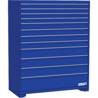 模块化的抽屉柜,12个抽屉,36 D x 60“W x 28 H,蓝色FM325 | TENAQUIP