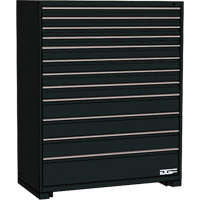 模块化的抽屉柜,12个抽屉,30 D x 60“W×24 H,黑色FM290 | TENAQUIP