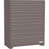 模块化的抽屉柜,12个抽屉,30 D x 60“W×24 H,灰色FM291 | TENAQUIP