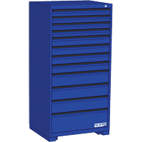 模块化的抽屉柜,12个抽屉,30 D x 60“W×24 H,蓝色FM289 | TENAQUIP