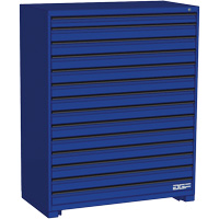 模块化的抽屉柜,14个抽屉,48 D x 60“W×24 H,蓝色FM361 | TENAQUIP