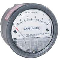 4000系列Capsuhelic <一口>®< /一口>微分压力计的情况下,4”,0 - 16英尺w.c.。面板安装,模拟HC322 | TENAQUIP