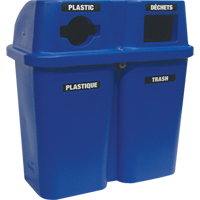 回收容器圆心™、路边、塑料,2 x 114 l / 60我们加。JC997 | TENAQUIP