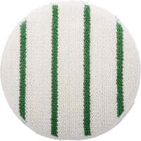 圆形地毯清洁垫、17”、清洁、绿色/白色JE877 | TENAQUIP