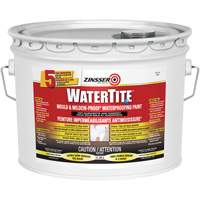 Watertite <一口>®< /一口>模具&防霉™防水涂料,白色,蛋壳,11.34 L,桶JL334 | TENAQUIP