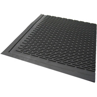 户外垫、橡胶、刮板类型、固体模式,5 ' x 3 ',黑色JP681 | TENAQUIP