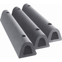 挤压橡胶码头防撞垫、橡胶、4 1/2”W x 12 L x 3-3/4 D KH658 | TENAQUIP