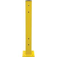 双栏杆柱钢5“L x 44”H,安全黄色KI247 | TENAQUIP
