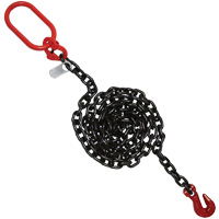 吊链、80级链、单腿,长方形的&抓住钩子,7/8“x 10 LV726 | TENAQUIP