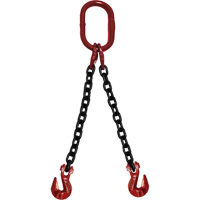 吊链,80级链,两腿,长方形的&抓住钩子,9/32“x 5”LV804 | TENAQUIP