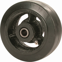 陶冶于橡胶轮,5“Dia(127毫米)。x 1 - 1/2 