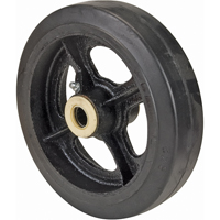橡胶轮子,8“Dia(203毫米)。x 2”(51毫米)W, 600磅。(272公斤)。能力MH297 | TENAQUIP