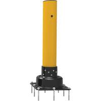 SlowStop <一口>®< /一口>钻灵活的护柱反弹,钢铁、42“H x 6”W,黄色MP187 | TENAQUIP