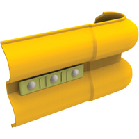 SlowStop <一口>®< /一口> FlexRail护栏结束帽,聚碳酸酯,9-4/5“L x 13-3/4”H,黄色MP190 | TENAQUIP