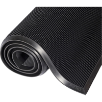 Mat-A-Dor™垫、橡胶、刮板类型,指尖风格模式,3 ',6 ' x黑色NG821 | TENAQUIP