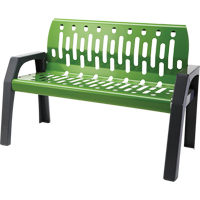 流长椅、钢铁、48 W x 34“L x 48 H,绿色NJ197 | TENAQUIP