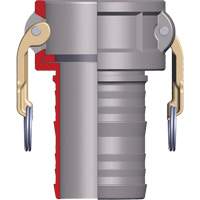 凸轮&槽耦合器x软管柄、铝、C型,2 - 1/2”,150 PSI NJE559 | TENAQUIP