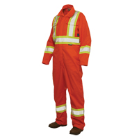 无衬里的安全工作服、大型、高能见度橙色,CSA Z96类3 - 2级NJI595 | TENAQUIP
