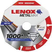 MetalMax™截止轮,5“x 0.05”, 7/8“阿伯,1型,钻石,12200 RPM NKE444 | TENAQUIP