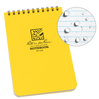 口袋Top-Spiral笔记本,软皮封面,黄色,100页,4“W x 6“L NKF438 | TENAQUIP