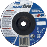 BlueFire <一口>®< /一口>砂轮,6“x 1/4”, 7/8“阿伯、氧化铝、锆、类型27 NO005 | TENAQUIP