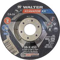 Xcavator XX™砂轮,4 1/2“x 1/4”, 7/8的“阿伯、陶瓷、类型27 NV998 | TENAQUIP