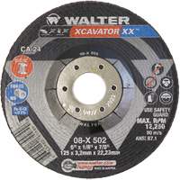 Xcavator XX™砂轮,5“x”1/8, 7/8“阿伯、陶瓷、类型27 NY001 | TENAQUIP