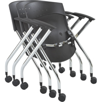 XTC。™折椅、塑料、黑色,250磅。承重能力OG353 | TENAQUIP