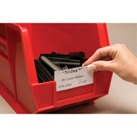 Tri-Dex™标签持有者——开槽的塑料盒子,1-7/8“L x 4”W OK117 | TENAQUIP