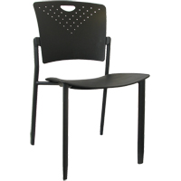 MaxX StaxX™可折叠椅子,聚丙烯,17-1/4”高,250磅。能力,黑色OK391 | TENAQUIP