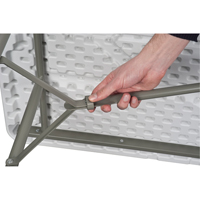 折叠桌,长方形,72 L x 30 W,聚乙烯,白色ON599 | TENAQUIP