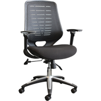 活性<一口>®< /一口> 45高背椅Syncro-Tilter办公椅,黑色,250磅。能力ON710 | TENAQUIP