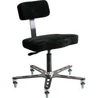 SF180™工业品位符合人体工程学的凳子,移动,可调节,18 - 23,乙烯座位,黑色/灰色OP278 | TENAQUIP