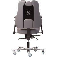 Synergo II工业品位符合人体工程学的椅子、乙烯、黑色/灰色,300磅。能力OP280 | TENAQUIP