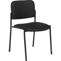 无臂的堆放椅子,织物,32”高,300磅。能力,黑色OP319 | TENAQUIP