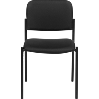 无臂的堆放椅子,织物,32”高,300磅。能力,黑色OP319 | TENAQUIP