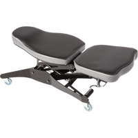 FLEX 3工业品位符合人体工程学的椅子,移动,可调节,13”——27日”,乙烯座位,黑色/灰色OP454 | TENAQUIP