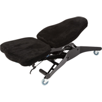 FLEX 3焊接等级符合人体工程学的椅子,仿麂皮,黑色,300磅。能力OP455 | TENAQUIP